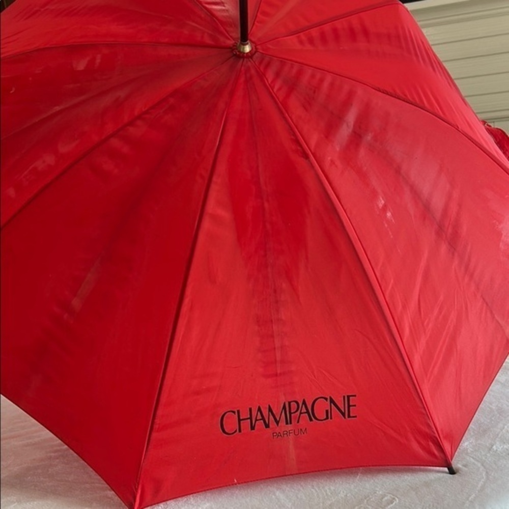 Vintage Yves Saint Laurent Red Umbrella